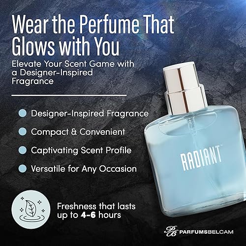 Miniatura 3 de PB ParfumsBelcam Radiant Eau de Parfum para mujer – Perfume de vainilla oriental cálido con cítricos, chocolate y caramelo – Spray de fragancia