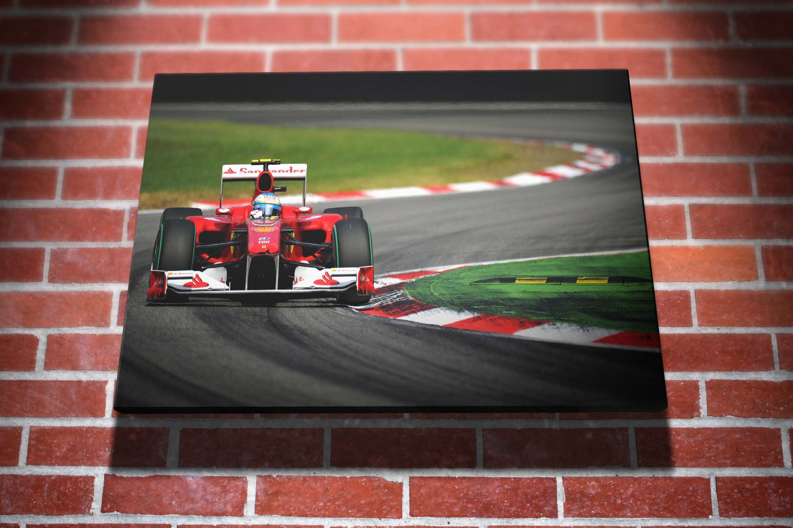 Ferrari Formula One F1 Gallery Framed Canvas Art Picture Print