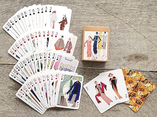 Miniatura 3 de Carteles Art Deco de moda (baraja de póquer 54 cartas todas diferentes) Vintage Fashion Belle Epoque Art Deco Carteles