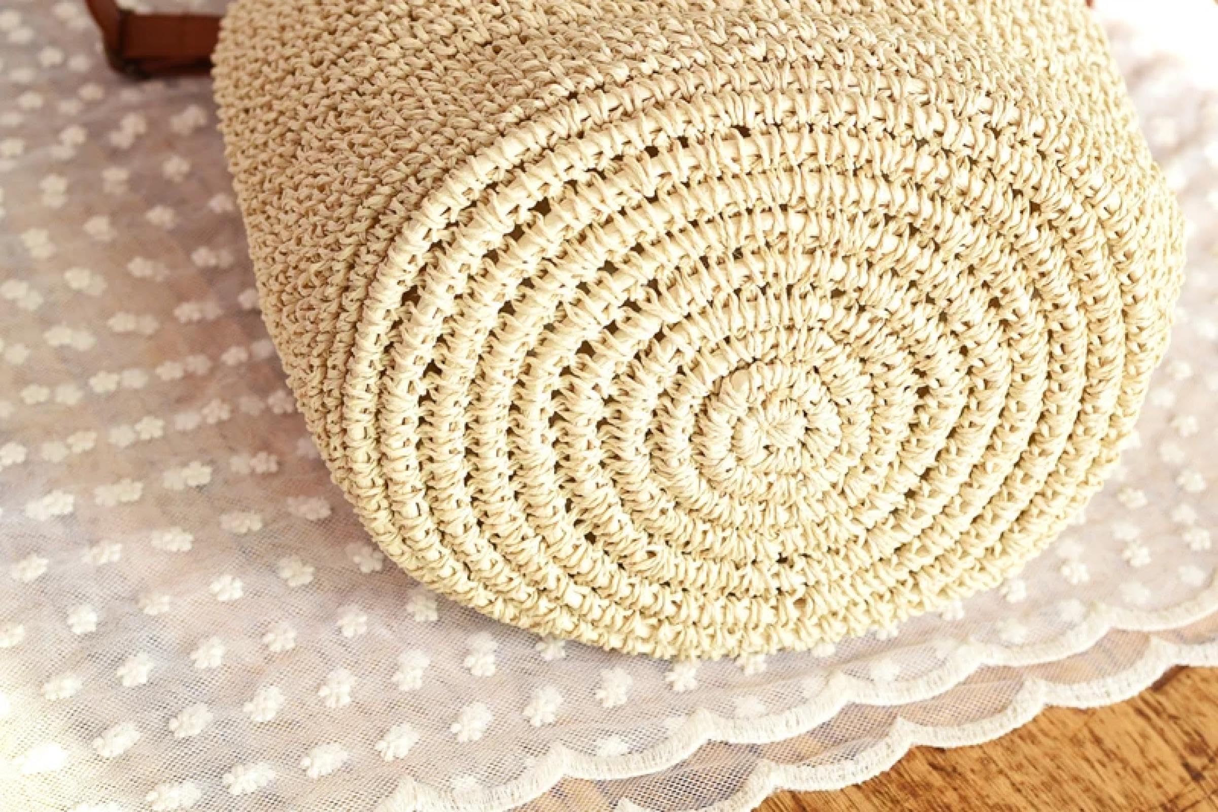 Bolsa De Paja Bolsos De Hombro De Ratán para Mujer Tejido De Mimbre De Gran Capacidad Bolso Bandolera con Borla Bolso De Viaje Bolsos Grandes De Playa
