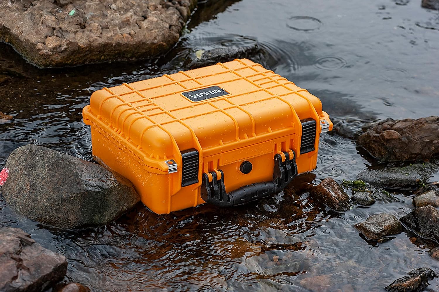 MEIJIA Portable All Weather Waterproof Camera Case With Foam,Fit Use of Drones,Camera,Equipments,Pistols,15.98x12.99x6.85inches - Image 7