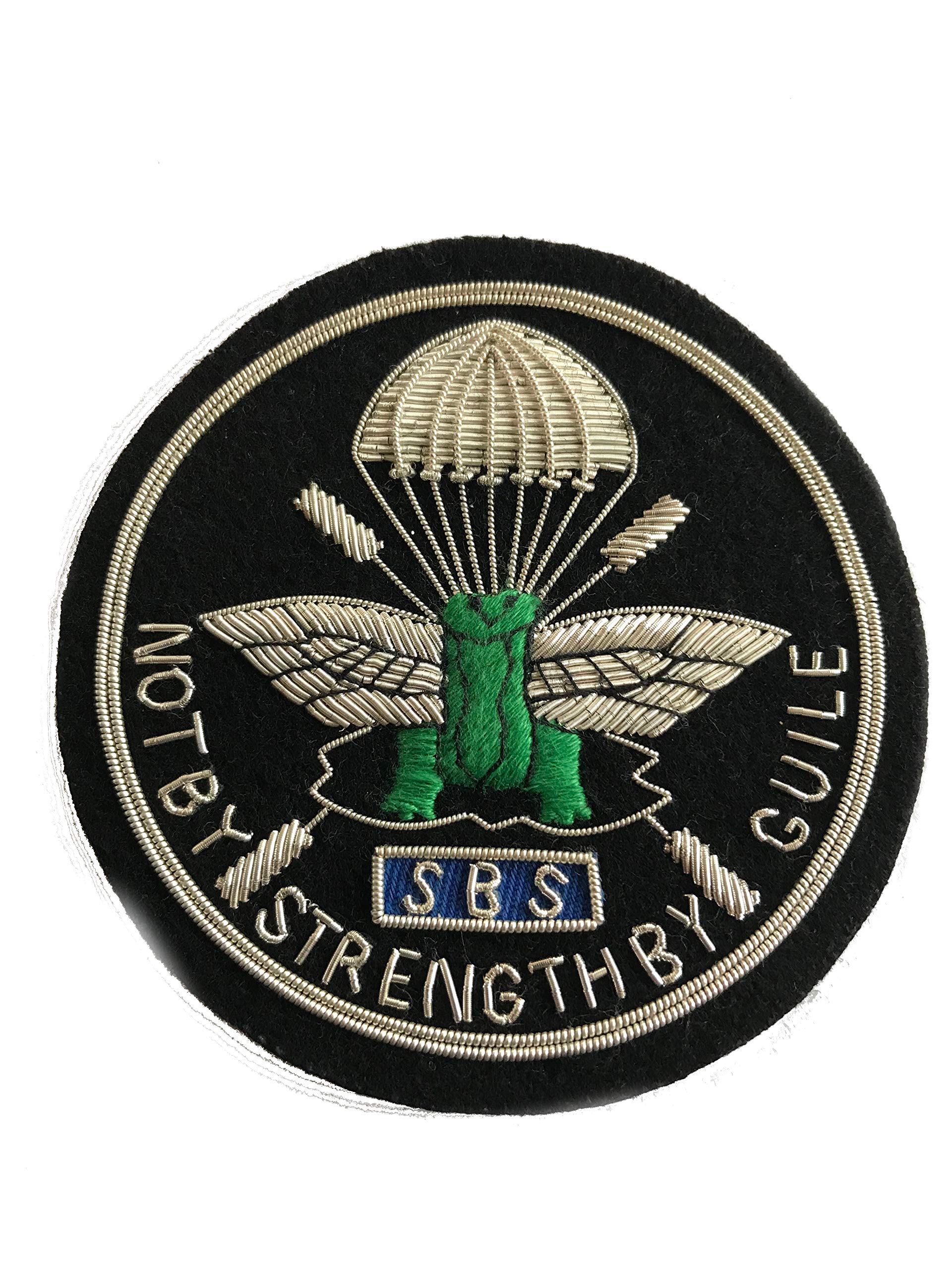 military SBS Special Boat Service Blazer Badge Wire Bullion Badge
