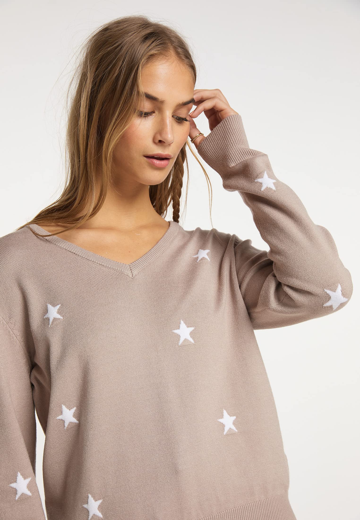 nascita Maglione Lavorato a Maglia Donna