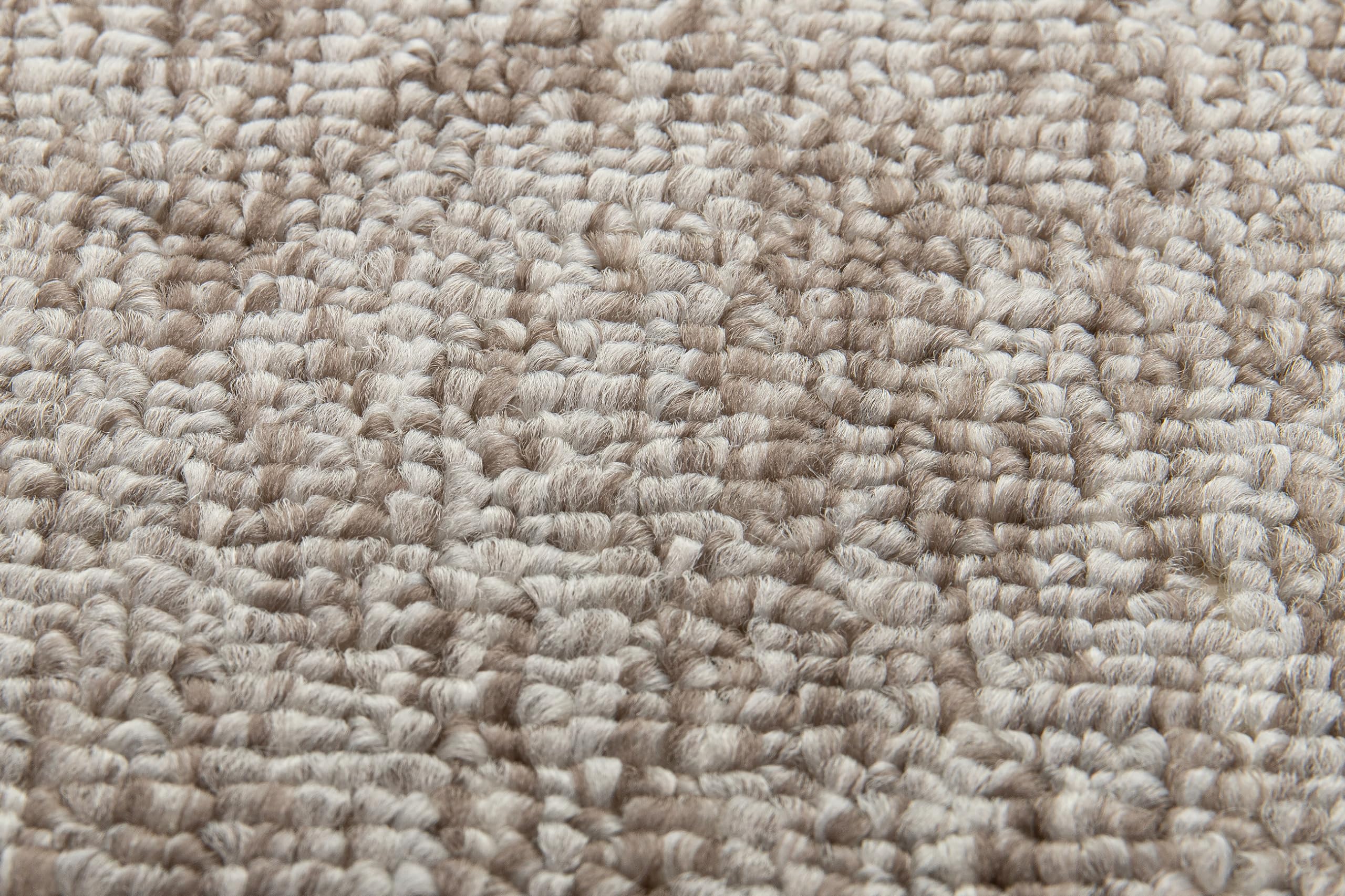 TAPISO Nizza Tapis Poils Ras Antidérapant Lavable Moderne Crème Foncé Beige Moucheté Tapis Salon Chambre Adulte Enfant Cuisine Entrée Oeko-TEX Résistant 80 x 150 cm