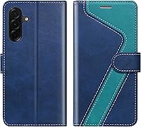 Vista 22 de para Samsung Galaxy A14 5G (2023) Funda tipo cartera, Funda de cuero con tapa [Bloqueo RFID] Soporte para tarjetas de crédito Folio Soporte