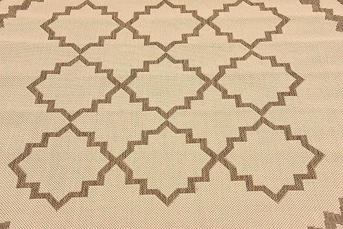 Vista 26 de Unique Loom Alfombra Colección enrejado Marroquí Celosía Transicional Interior y Exterior, Polipropileno Gris/Plateado