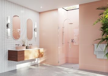 Glass Warehouse 78 x 47.75" Frameless Shower Door - Wall Hinge