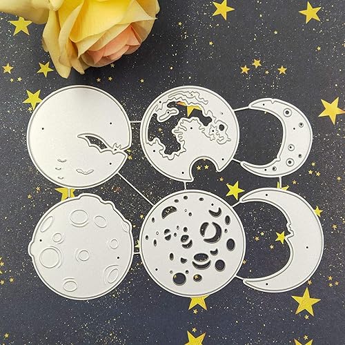 Miniatura 2 de DIY Luna en forma de corte de metal troqueles plantilla álbum de recortes álbum de fotos decorativo de papel de felicitación que hace tarjetas de