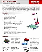 Vista 3 de Lumens DC170 Ladibug Cámara de documentos portátil completo 1080p HDMI