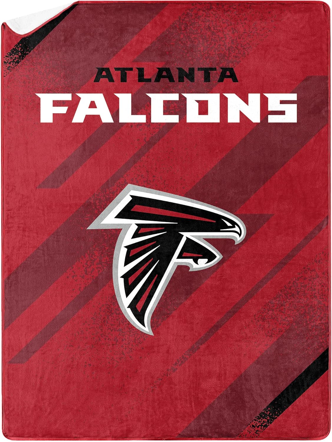 Northwest NFL Silk Touch Sherpa Throw Blanket 60X80, Atlanta Falcons, 60 X 80