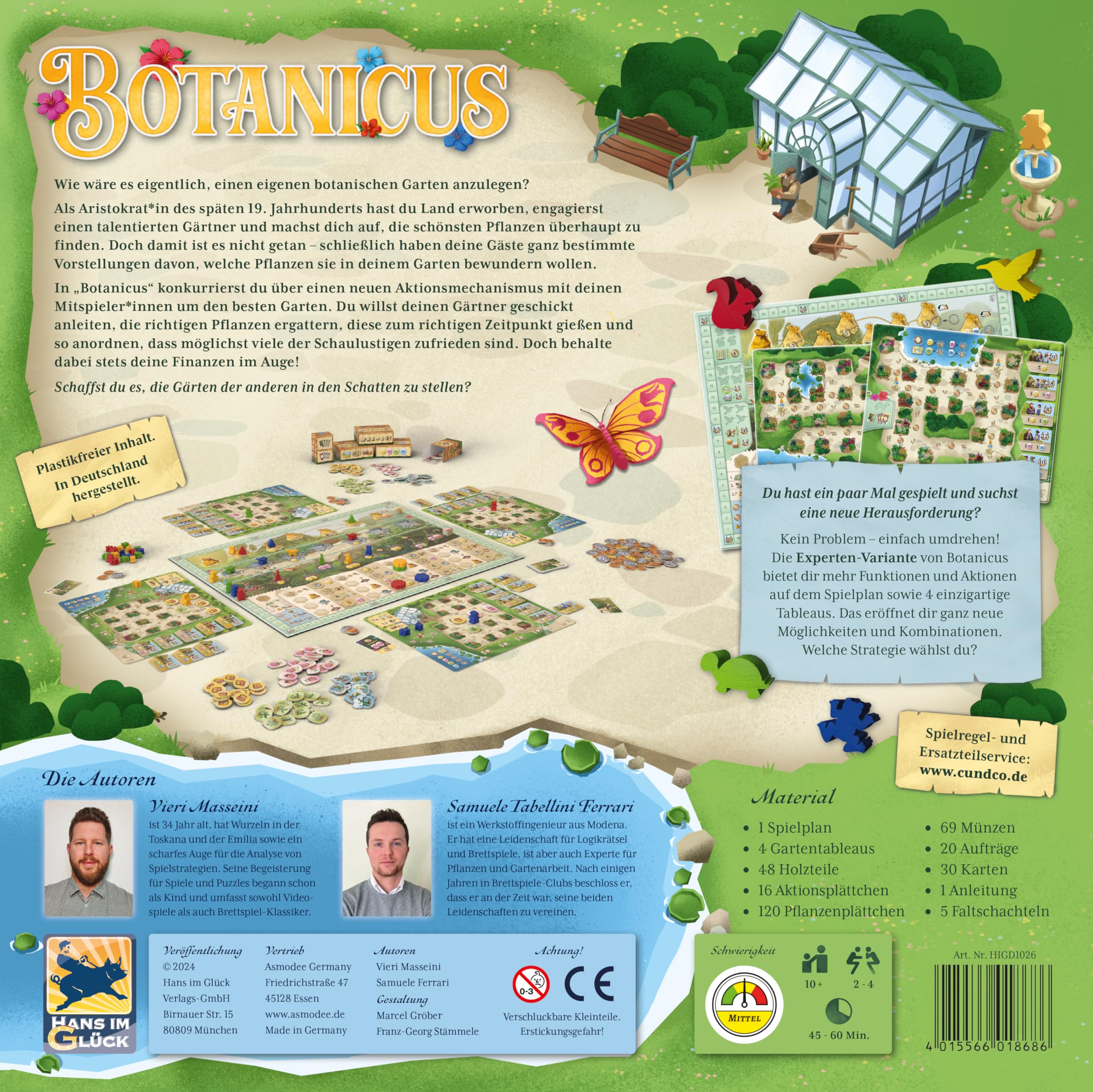 Hans im Glück, Botanicus, Gioco di strategia, 2-4 Giocatori, dai 10+, 45-60 Minuti, Tedesco