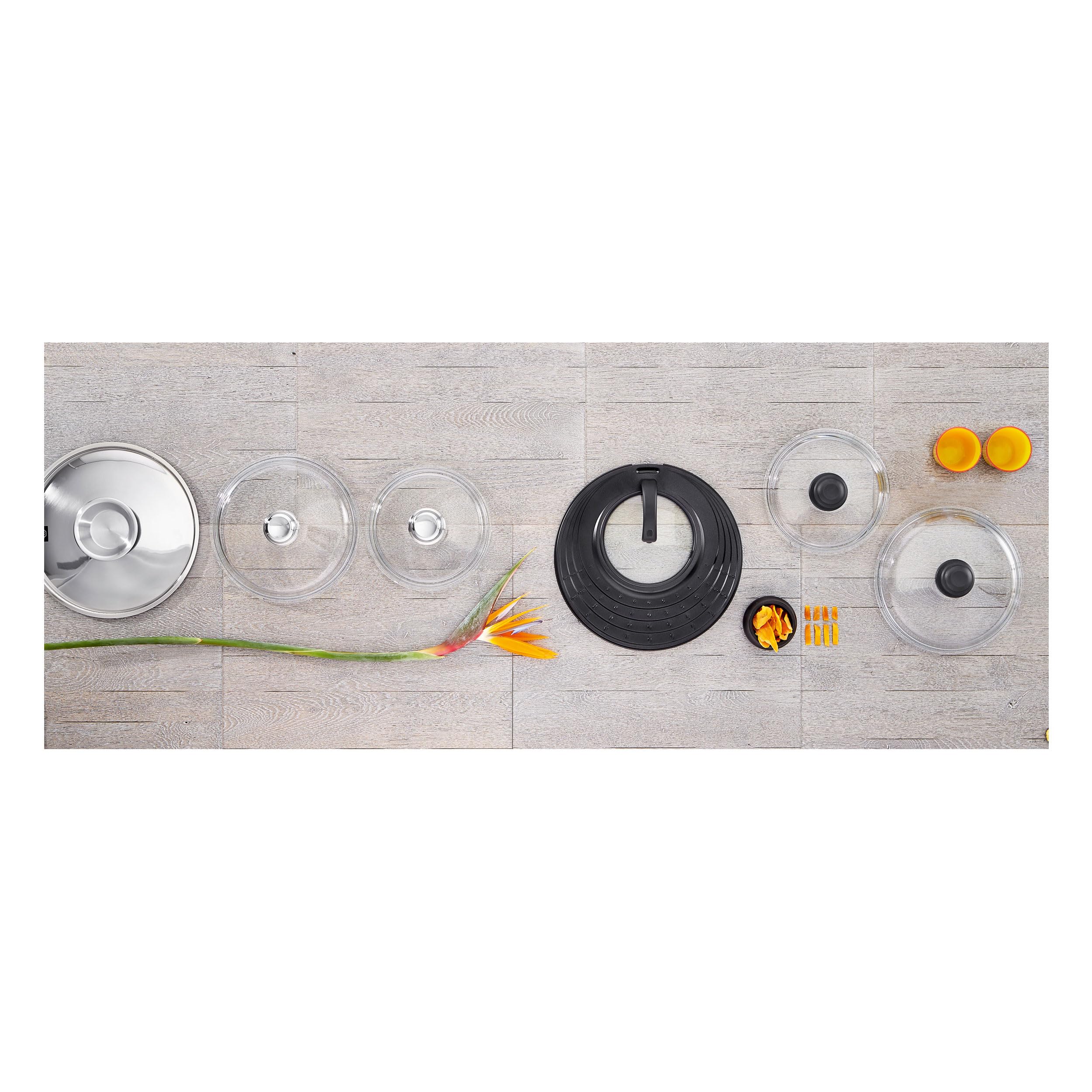Schulte-Ufer - Coperchio in Vetro con manopola in plastica 28 cm