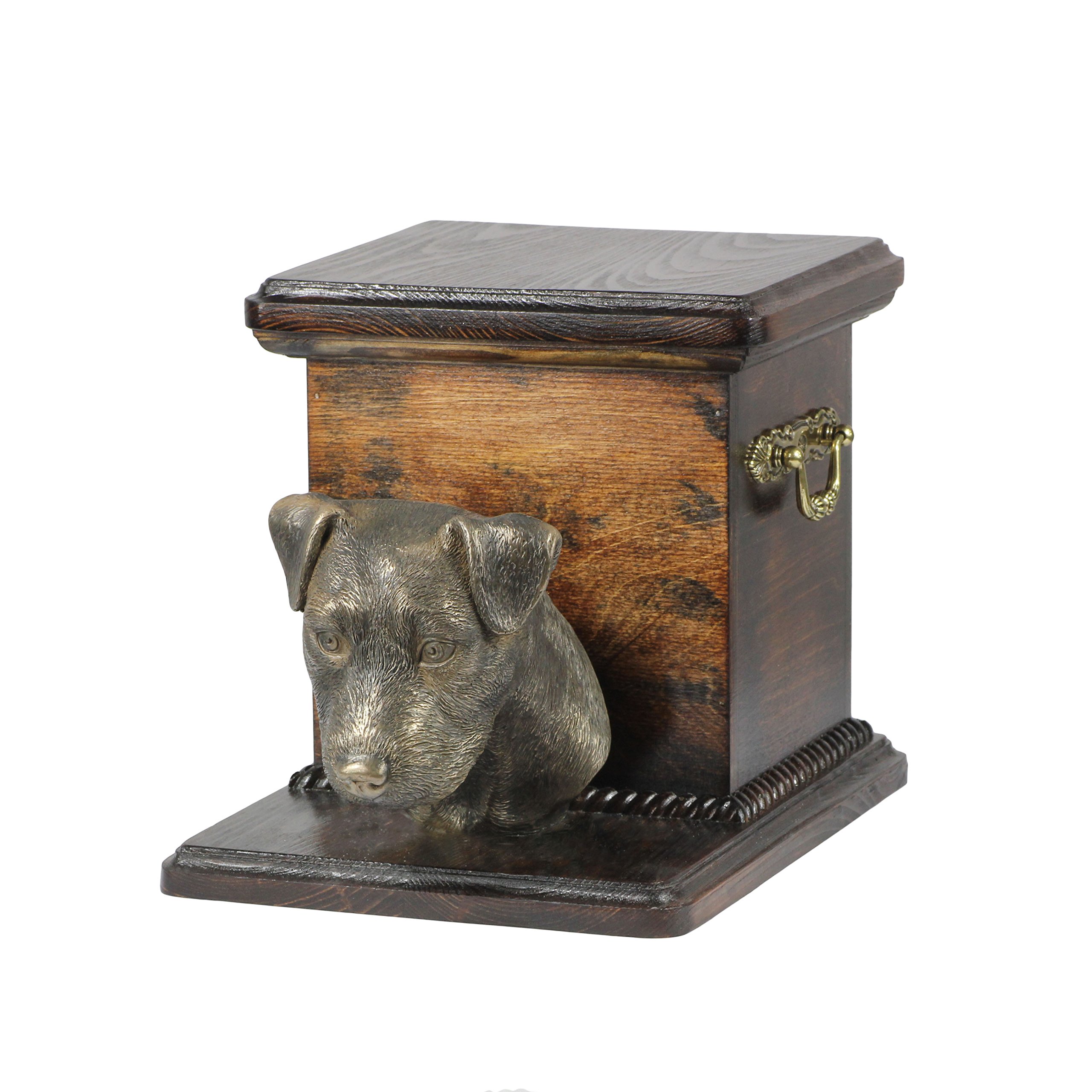 Urne funéraire Jack Russel Terrier, gardez le souvenir de votre chien gravé dans le bronze