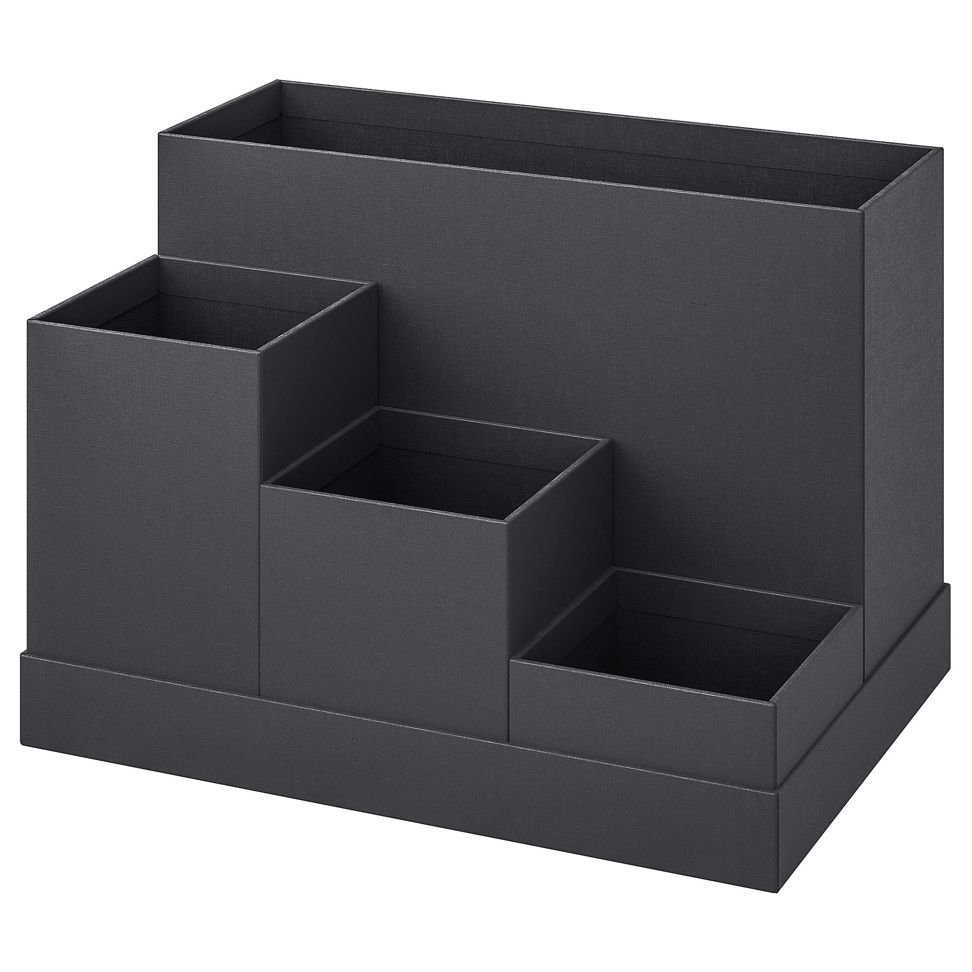 Ikea TJENA Desk Organiser, Black, 18x17 cm (7x6 ¾")