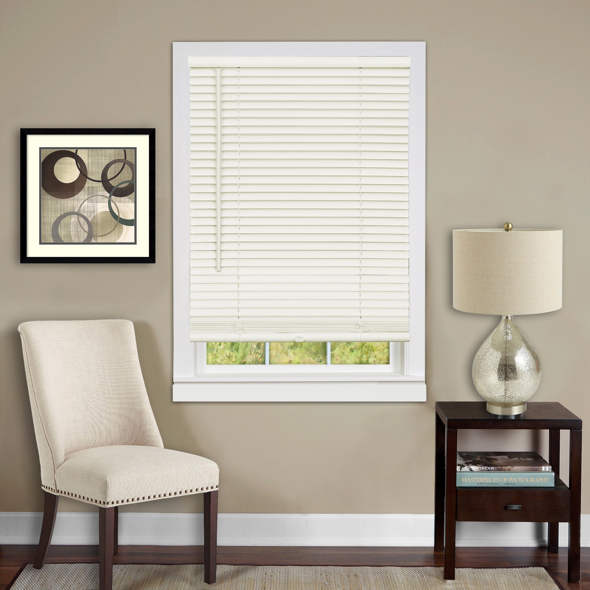 Achim Home Furnishings DSG229AL06 Deluxe Sundown G2 Cordless Blinds, 29" x 64", Alabaster