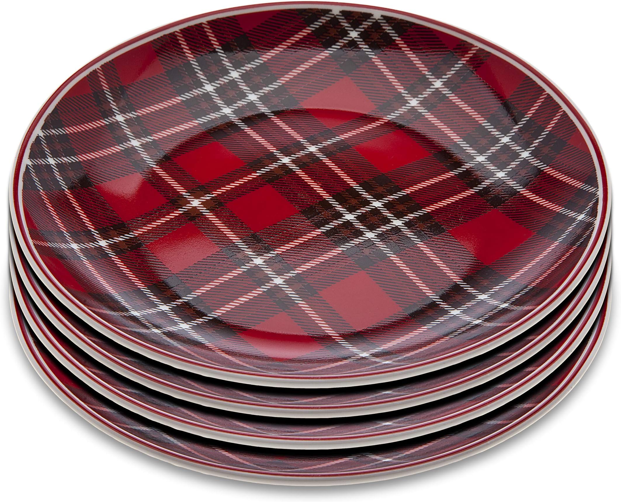 Nikko Ceramics Happy Holidays Dinner Plates, Set of 4