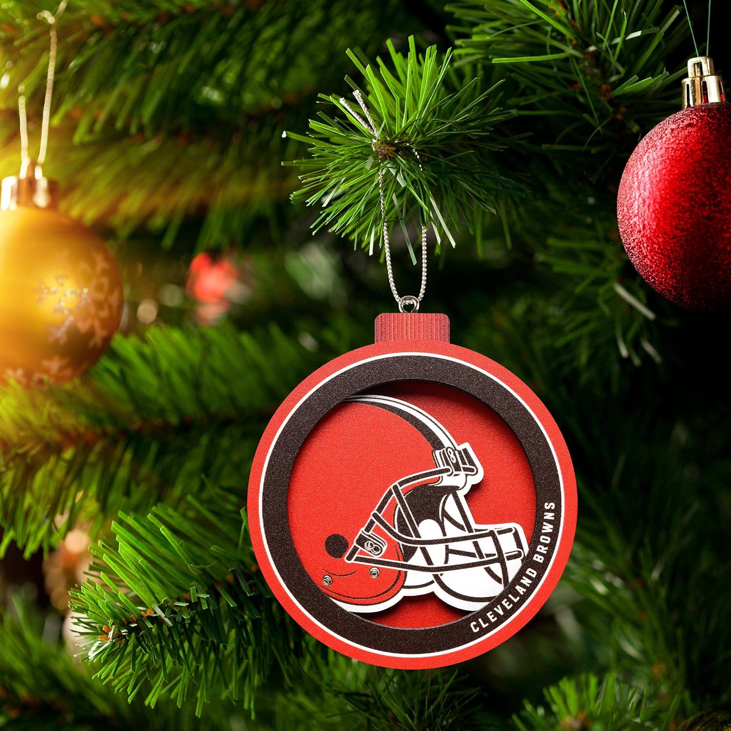 YouTheFan NFL Cleveland Browns 3D Logo Series Ornament : Sports & Outdoors
