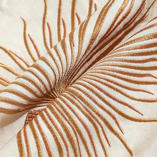 Miniatura 2 de Tosleo Fundas de almohada decorativas de 18 x 18 pulgadas, paquete de 2 fundas de almohada bordadas de algodón para decoración del hogar, fundas de