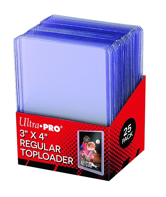 Ultra Pro Regular Toploader 63.5 mm x 88.9 mm (3 'x 4') Cartón– Pack of 25