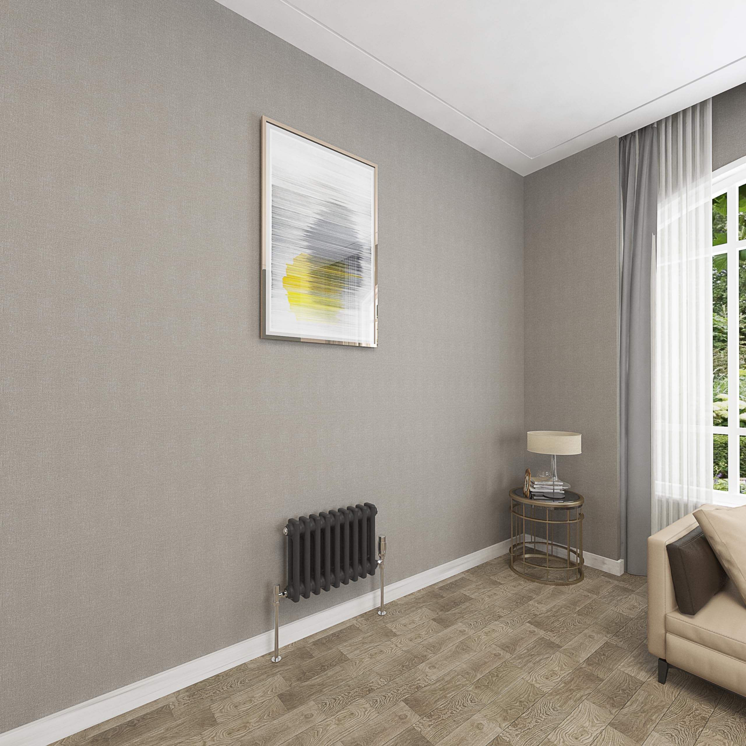 Sky bathroom 300x425mm 2 Column Radiator Horizontal Black Cast Iron radiato Traditional Central Heating Radiator
