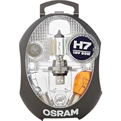 Faros Nissan Juke OSRAM Estuche de lámparas de repuesto H7 ORIGINAL de OSRAM, lámparas para faros halógenas, automóvil de 12 V, CLKM H7, kit de lámpara de repuesto completo (1 unidad)
