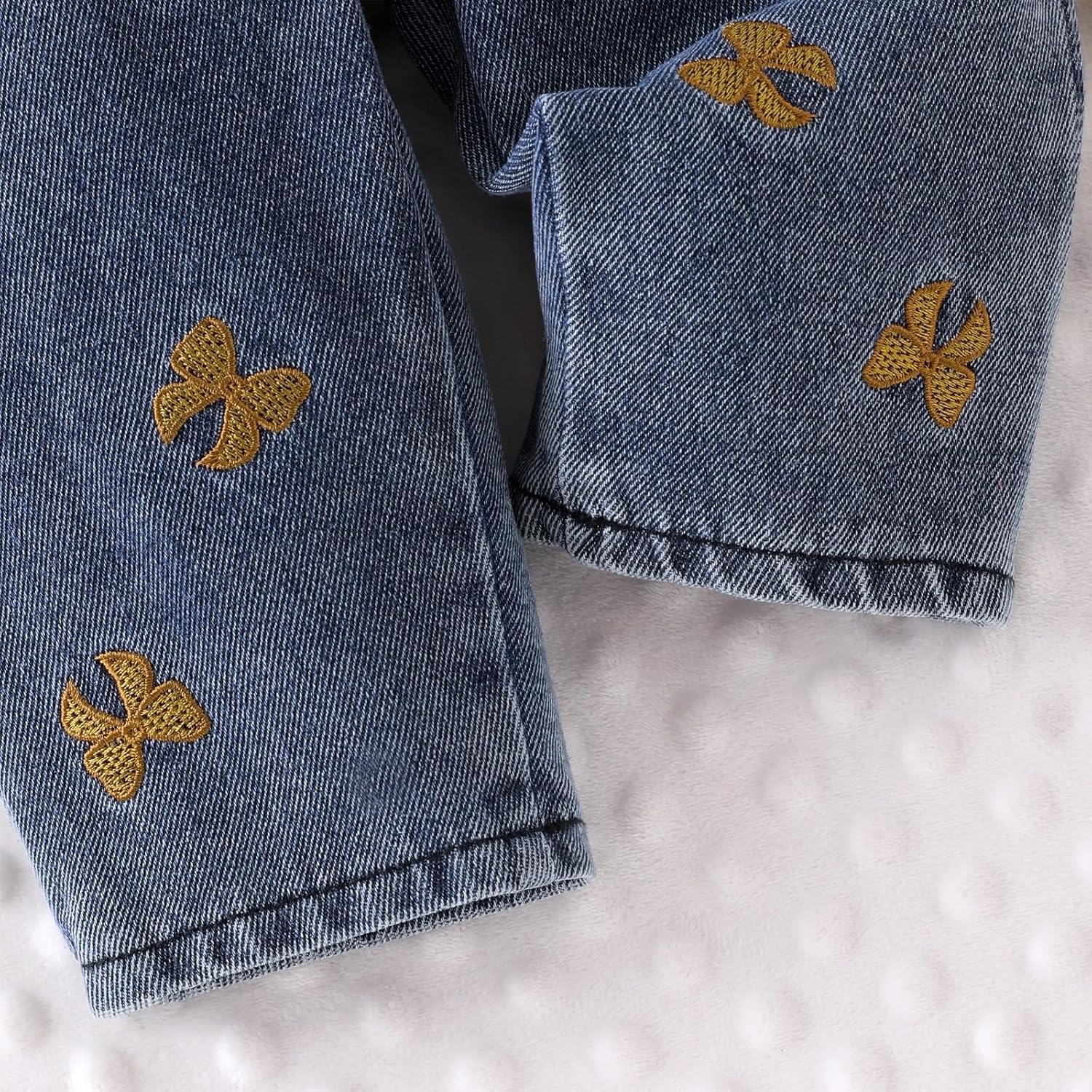 Baby Girl Clothes Newborn Romper Infant Jeans Adjustable Suspender Overalls Cute Headband 3Pcs Outfits Set 0-18 Months - Image 6