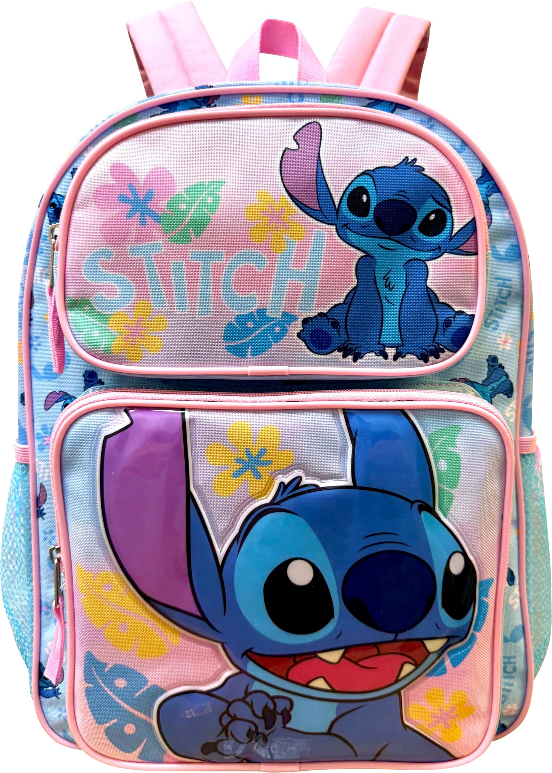 Fast Forward Kid’s Disney Licensed 16” Large School Backpacks with Multiple Pockets