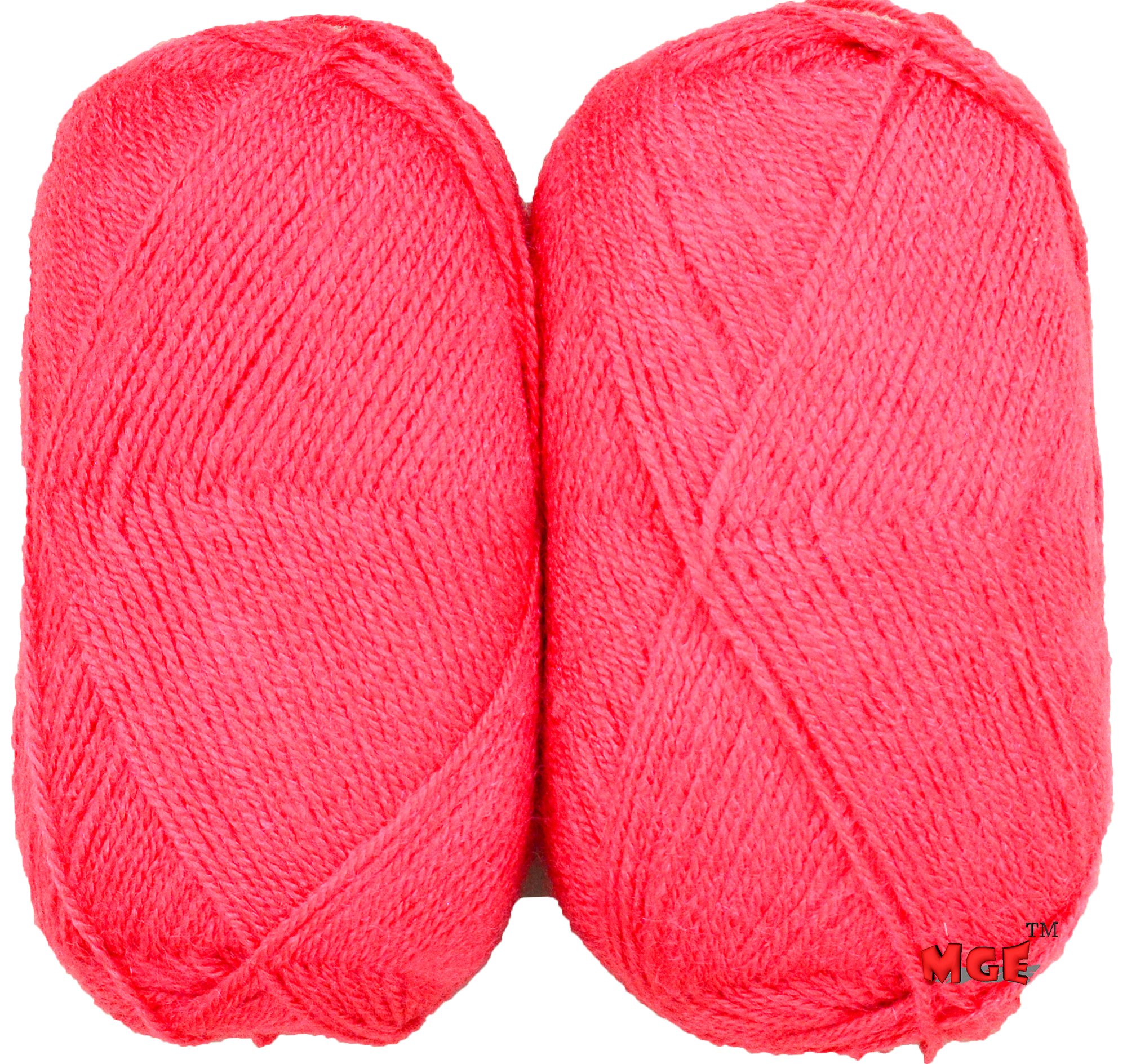 M.G ENTERPRISE Enterprise Rosemary Coral (200 gm) Wool Hank Hand Knitting Wool/Art Craft Soft Fingering Crochet Hook Yarn, Needle Knitting Yarn Thread Dyed