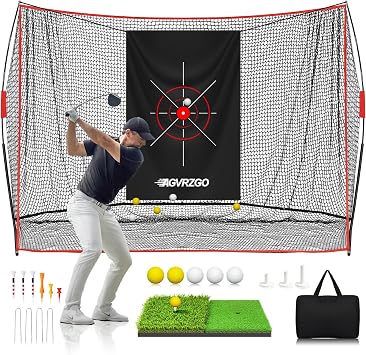 10x7ft Golf Net for Backyard Driving & Chipping Golf Gift for Men Women