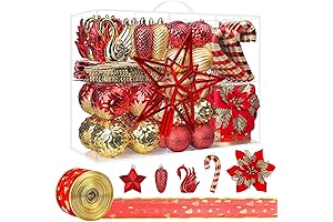 128PCS Christmas Balls Ornaments, The Perfect Festive Flair for Your Holiday Decor