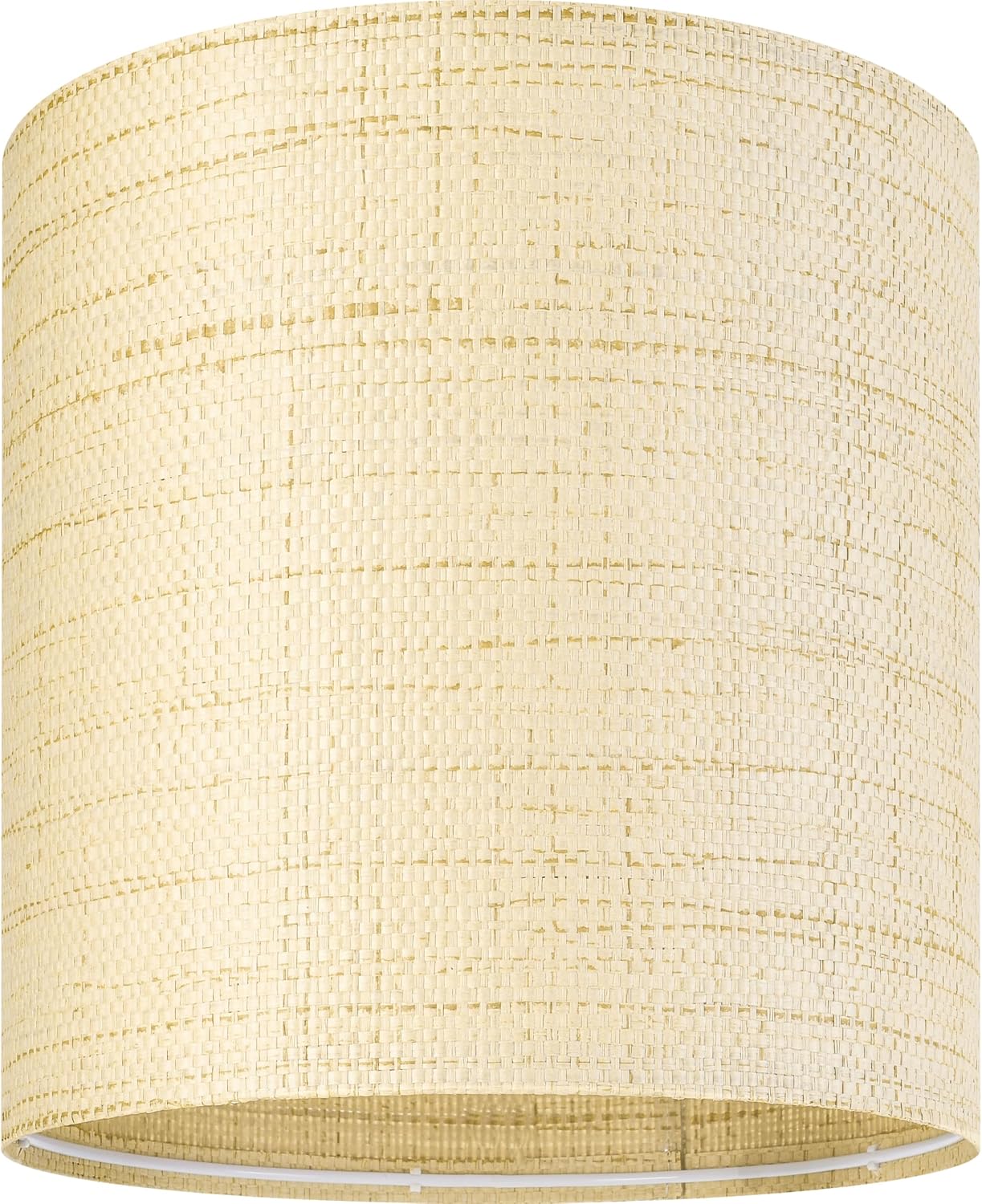 GO&SO Set of 2 Cylinder Drum Lamp Shades Farmhouse Lampshades, 10" L x 10" H (E26 Spider), Woven Lampshades for Table Lamp & Bedside Lamps,Replacement Lamp Shade In Hand Crafted,Easy Assembly Required