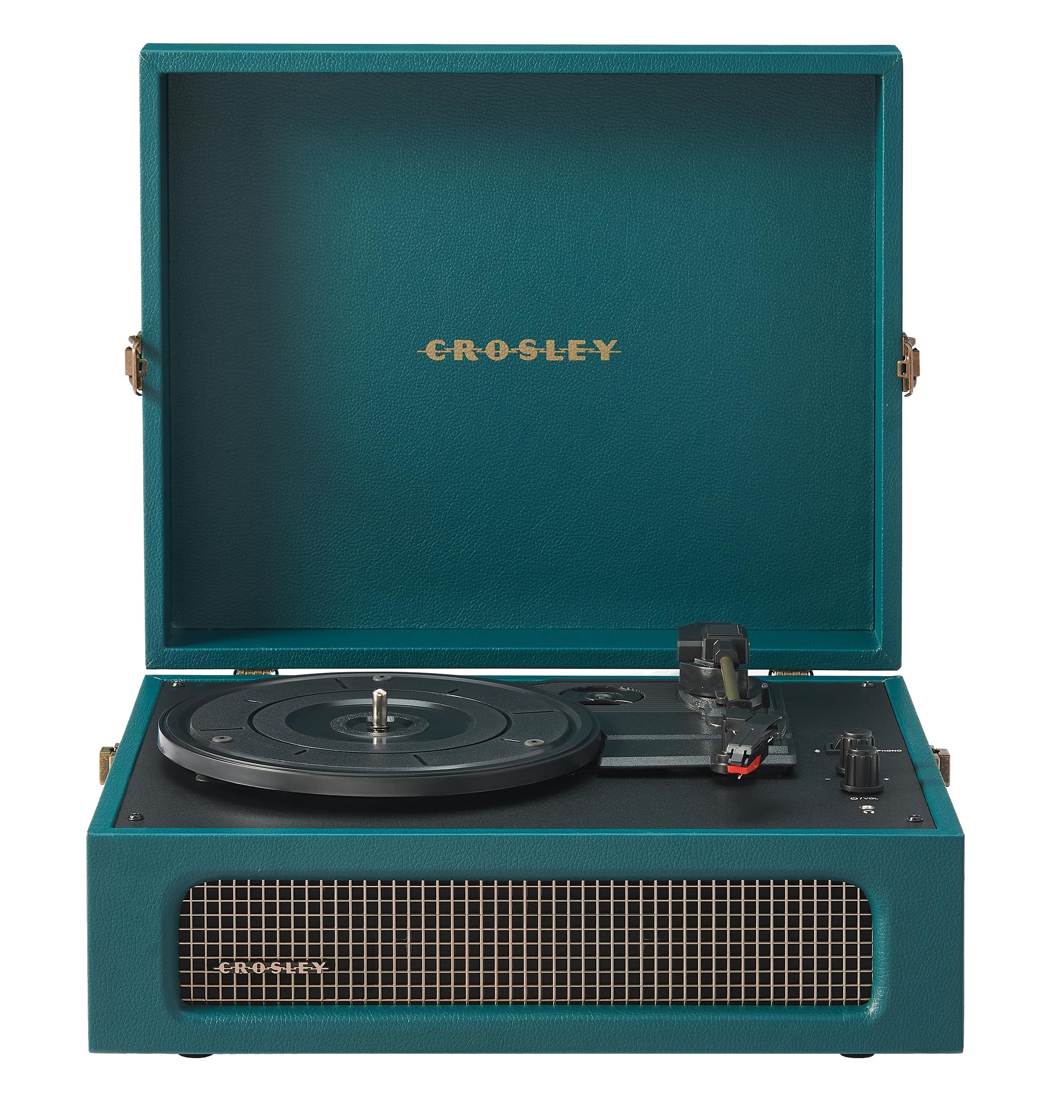 Crosley CR8017B-DT Voyager Record Player, Dark Teal