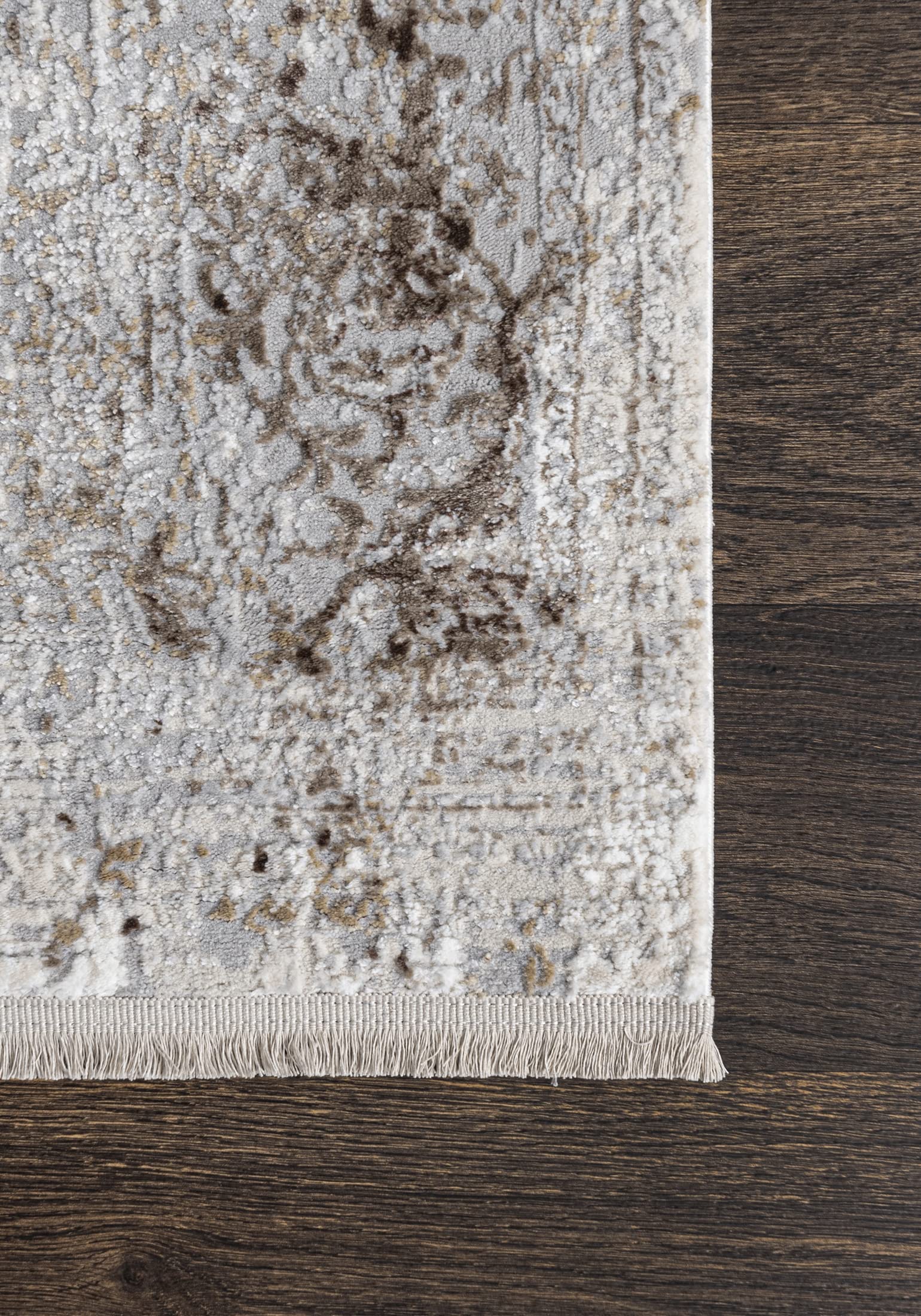Mazovia Grand Tapis Salon 200x300cm Crème Classique Oriental Doux Élégant