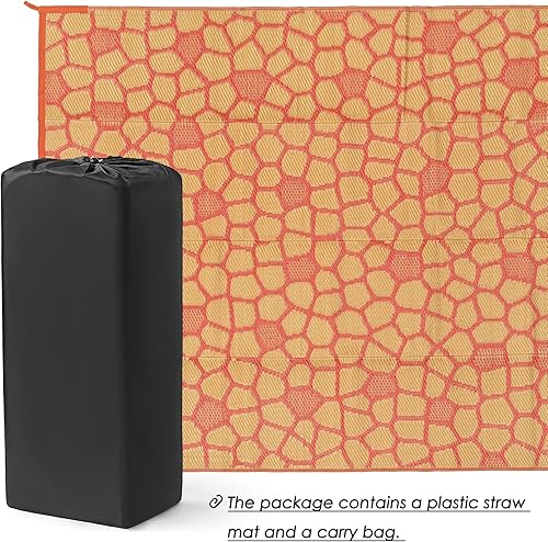 Miniatura 5 de Boulder Bee Alfombras de exterior Alfombra de paja de plástico Alfombras impermeables para acampar al aire libre Alfombra de picnic de secado