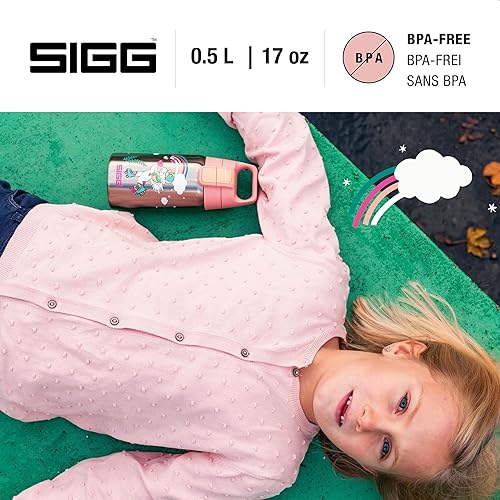Miniatura 8 de SIGG - Botella de agua para niños - Shield ONE Space - A prueba de fugas - Ligera - Sin BPA - Acero inoxidable - Azul con astronauta - 17 Oz