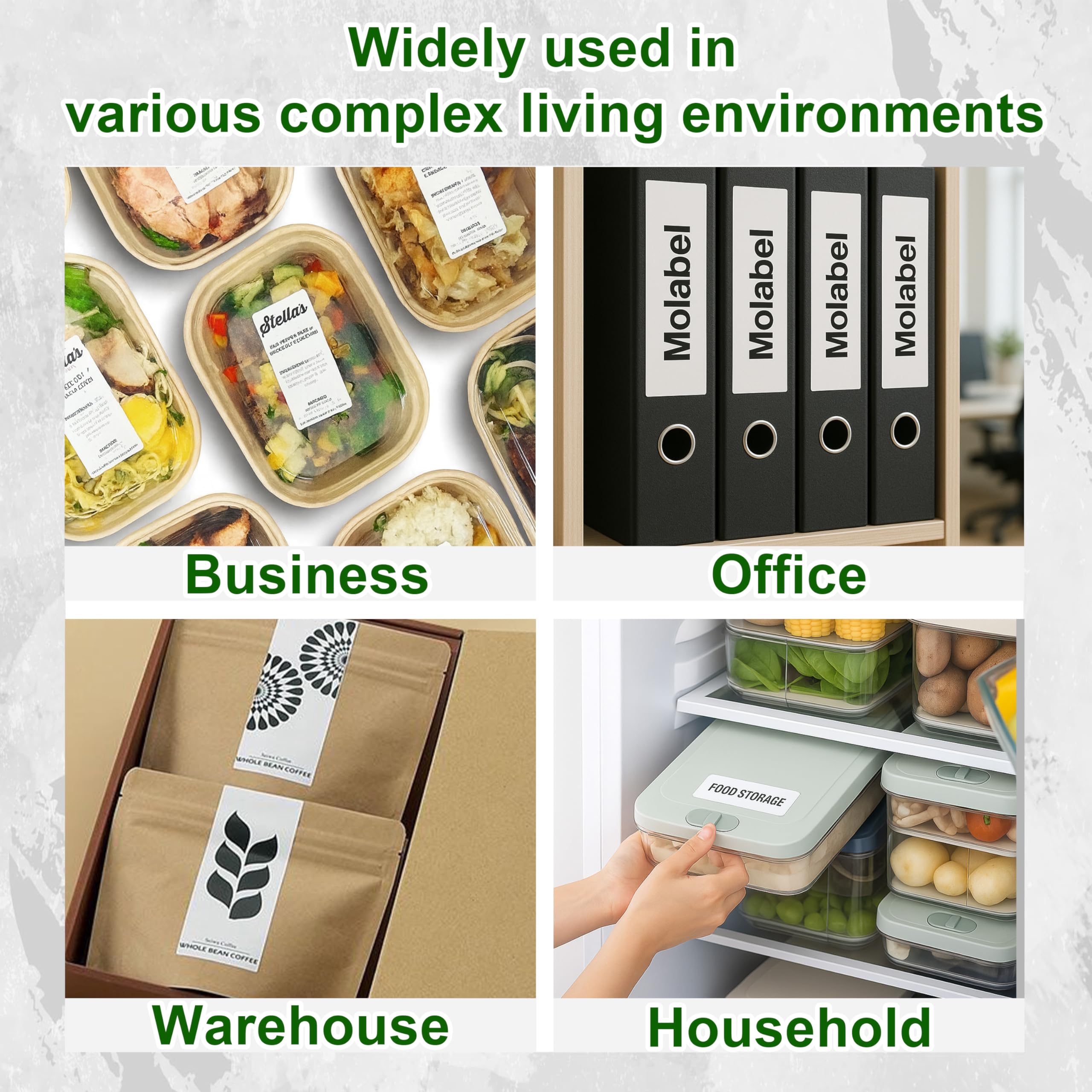 10 Rollen 99012 RFID Etiketten 36 x 89 mm für Dymo LabelWriter 550 | Ersatz für S0722400 mit RFID Chip und 260 Etiketten je Rolle kompatibel mit Dymo LabelWriter 550 Druckern