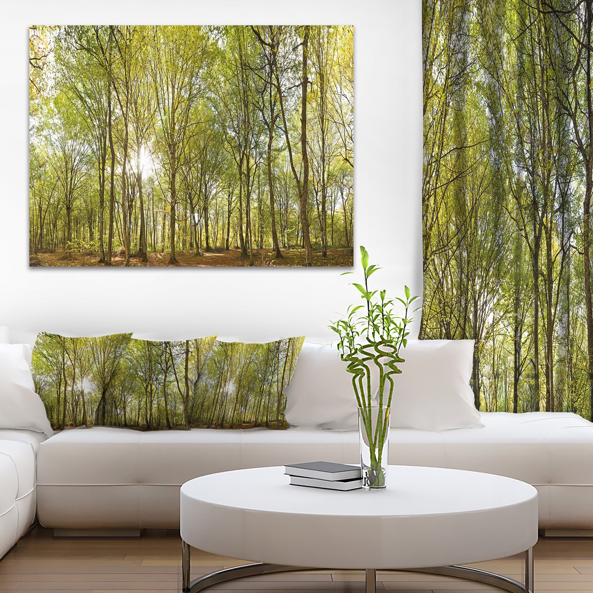 Amazon.com: Designart PT8159-20-12 Green Forest Panoramic View
