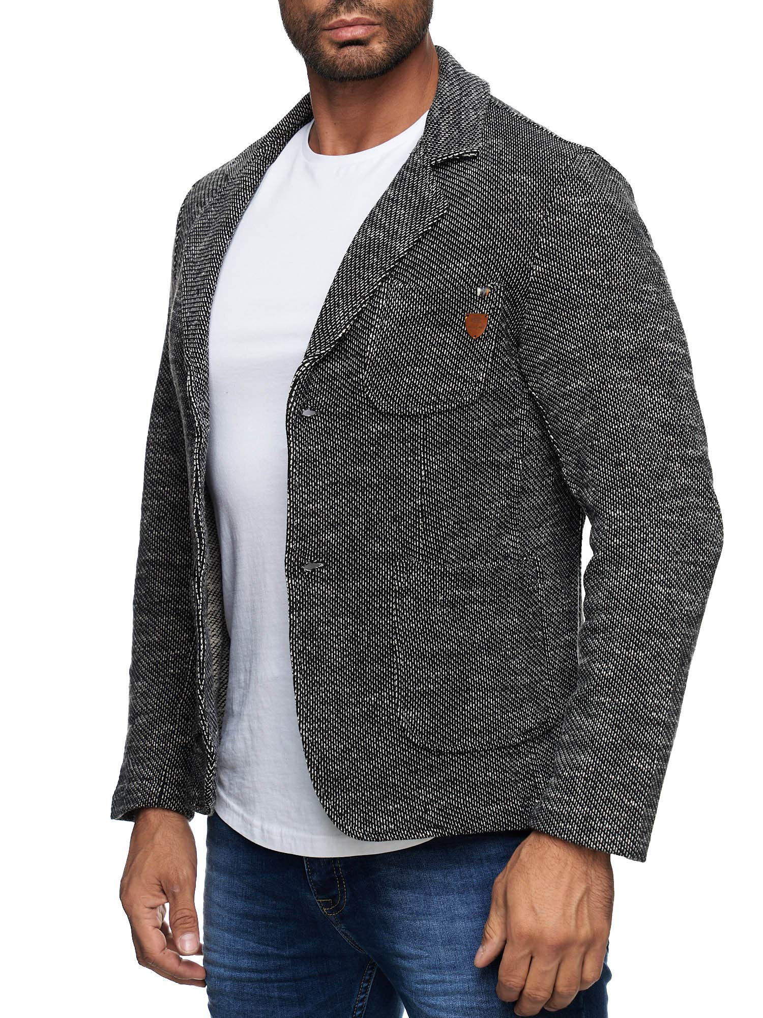 Reslad Męska marynarka sportowa kurtka marynarka slim fit rekreacyjna marynarka męska RS-1421
