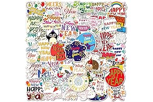 50PCS Happy New Year Stickers 2025