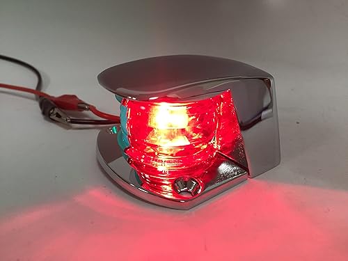 Miniatura 2 de BOMBILLA DE ARCO MARINO NAVEGACIÓN ROJO VERDE CROMADO VIVIENDA BICOLOR BOW