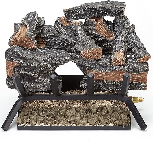 Miniatura 2 de HearthSense Colorado - Juego de troncos de gas ventilados de madera dividida (18 pulgadas)