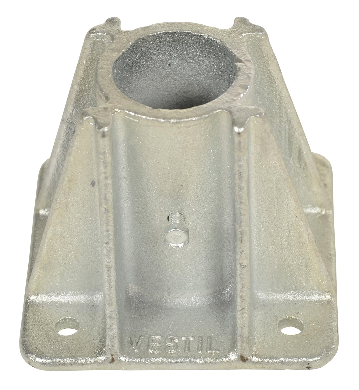 Get Special Price Vestil VDKR-P101 Single Socket with 4 Bolt Holes for Pipe Safety Railings