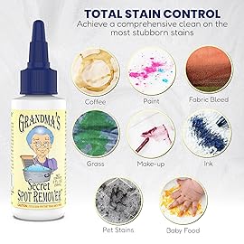 Grandma\'s Secret Spot Remover - Chlorine, Bleach and Toxin-Free Fabric Stain Remover for Clothes - Removes Oil, Paint, Blood and Pet Stains - 2 Ounce, 6 Pack