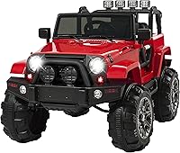 Vista 1 de Best Choice Products Kids 12V Ride On Truck, Battery Powered Toy Car w/Spring Suspension, Remote Control, 3 Speeds, LED Lights, Bluetooth - Red