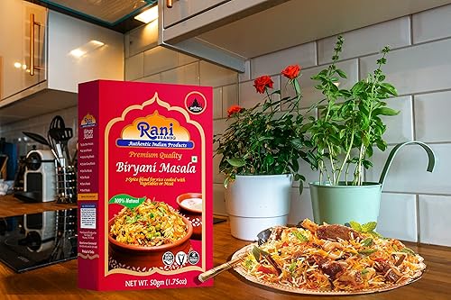 Vista 3 de Rani Biryani Masala Curry (mezcla de 7 especias para platos de arroz indio, pullao/pilau) 1.75 onzas (1.76 oz) ~ Todo natural Vegano Sin