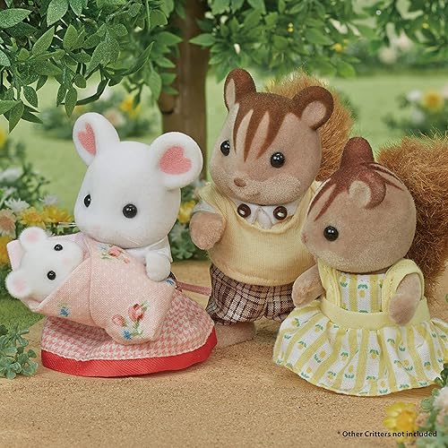 Miniatura 5 de Calico Critters - Familia de ratones Marshmallow - Muñecos, figuras para casa de muñecas, juguetes coleccionables, 3pulgadas