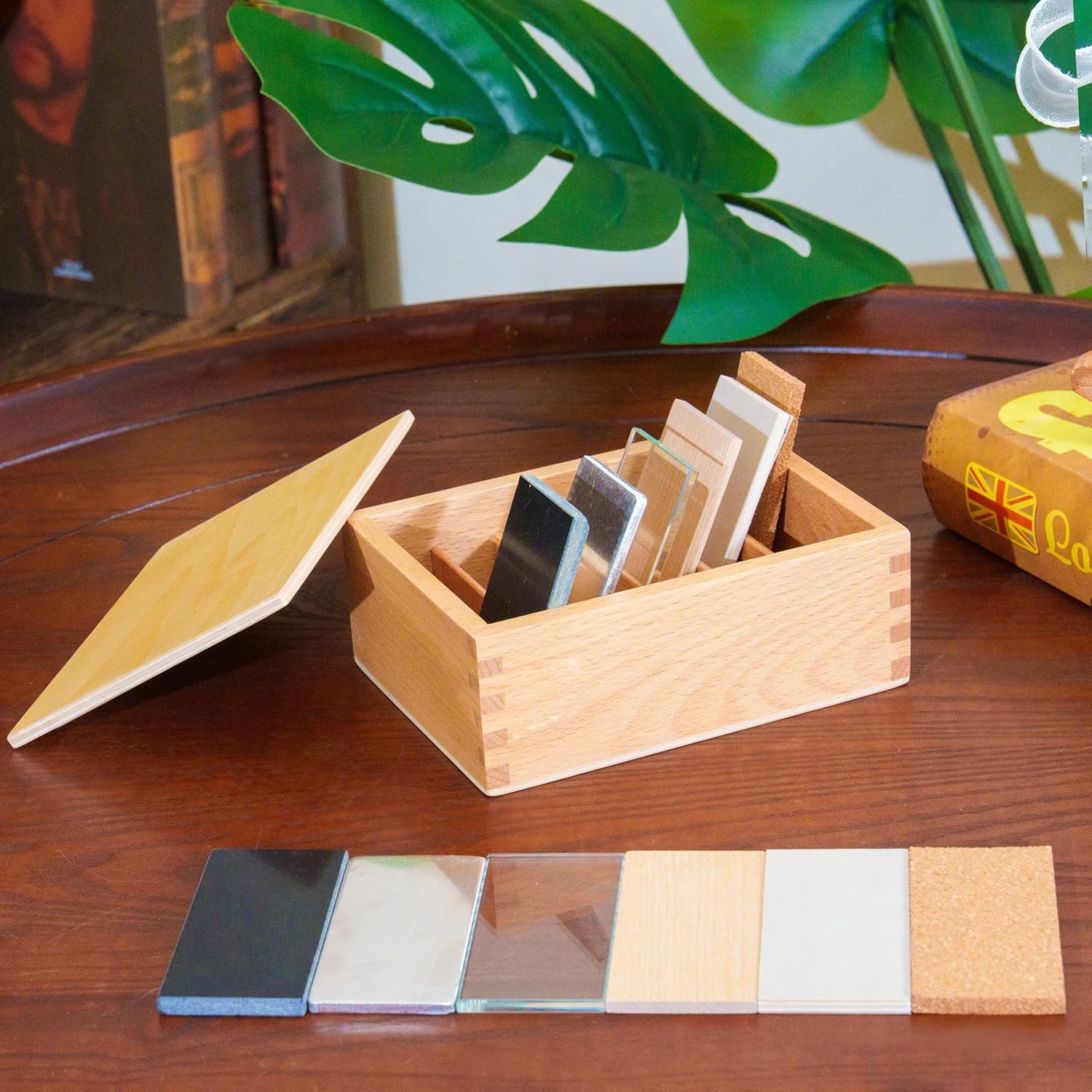 Premium Montessori Thermic Tablets, Sensorial Materials for Kids, Temperature Discrimination Toys, Beechwood Montessori Toys for Ages 3-6, Educational Science Materials Sensory Toys for Toddlers