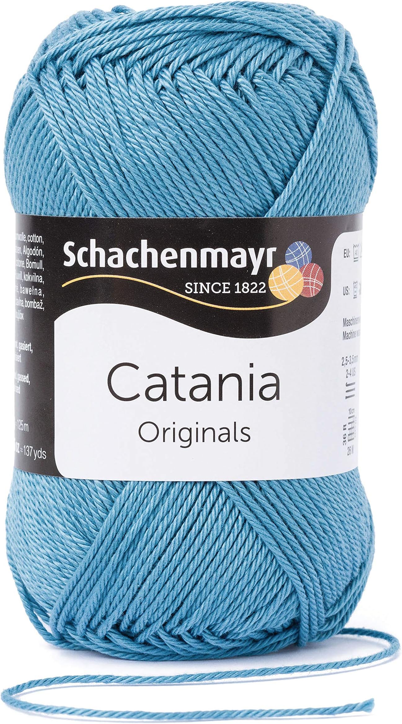 Schachenmayr Catania, 50G kachelblau Handknitting Yarns