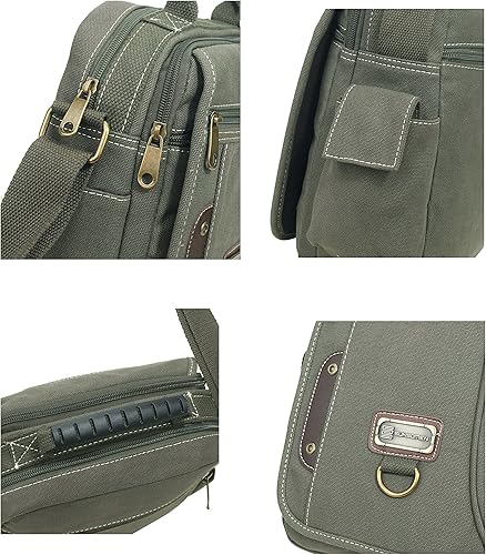 Miniatura 4 de Bolso de mano para hombre, bolso de hombro pequeño de lona, bolso de mensajero, bolsa de viaje, bolsa de trabajo para hombre