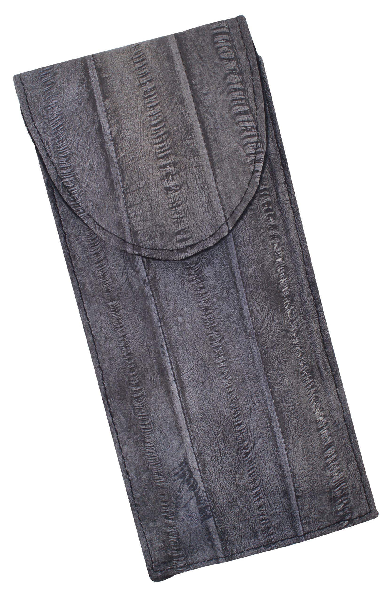 Funda impermeable de piel auténtica de anguila para gafas